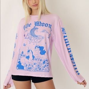 Blackmilk Clothing The Moon Long Sleeve Oversized BFT
